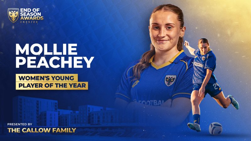 Mollie Peachey voted Women's Young Player of the Year!