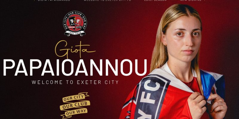 Giota is a Grecian! | Exeter City F.C.