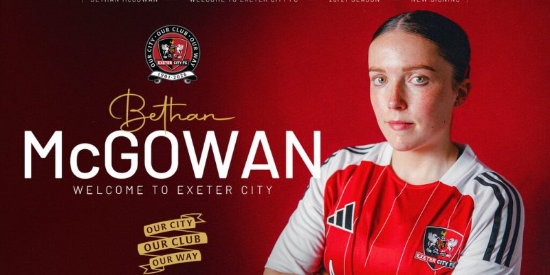 Bethan McGowan is a Grecian! | Exeter City F.C.