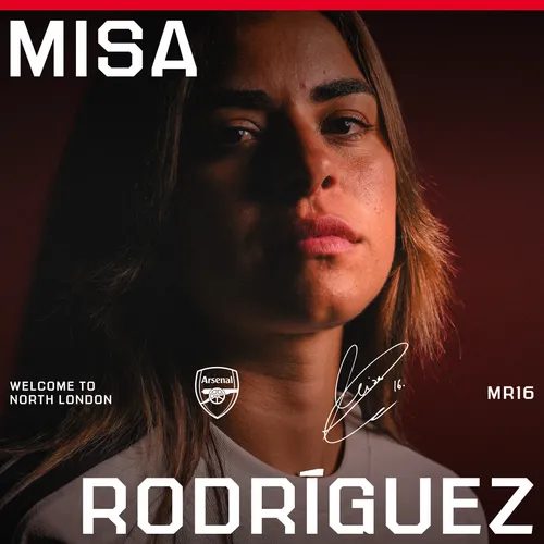 Misa Rodriguez signs for Arsenal