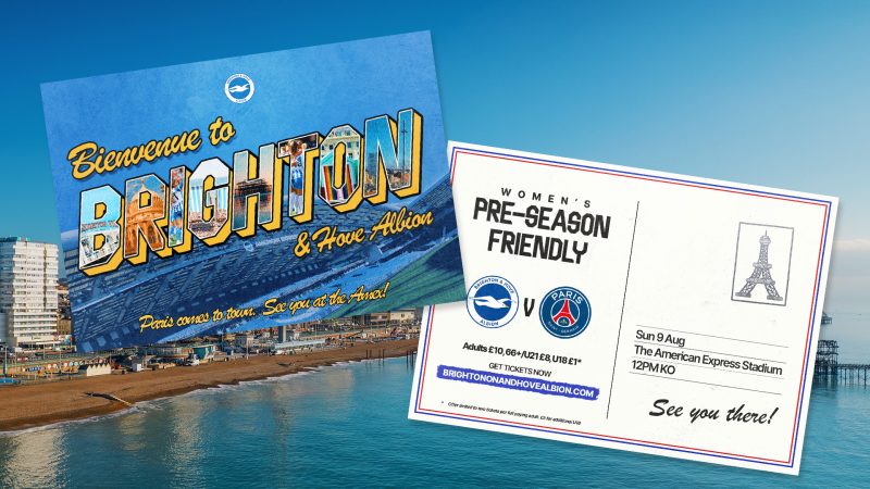 Albion to face PSG at the Amex in pre-season friendly