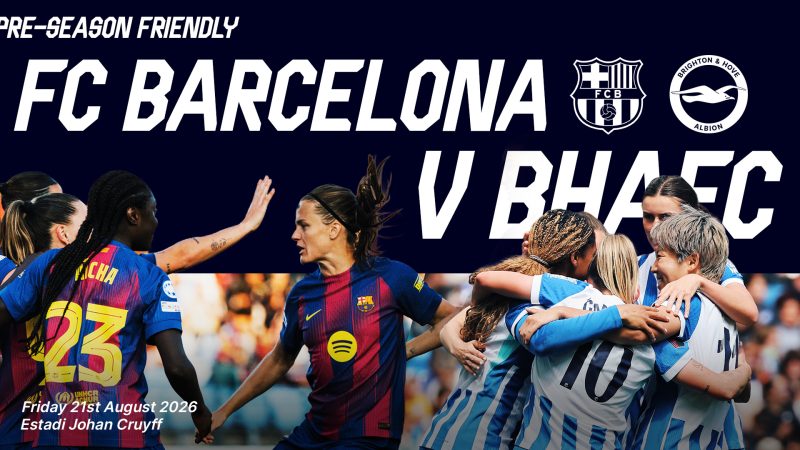 Albion Women to face FC Barcelona in pre-season friendly